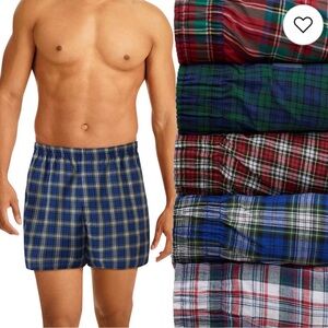 Hanes Men's Plaid Tagless Boxers 3-Pack XL